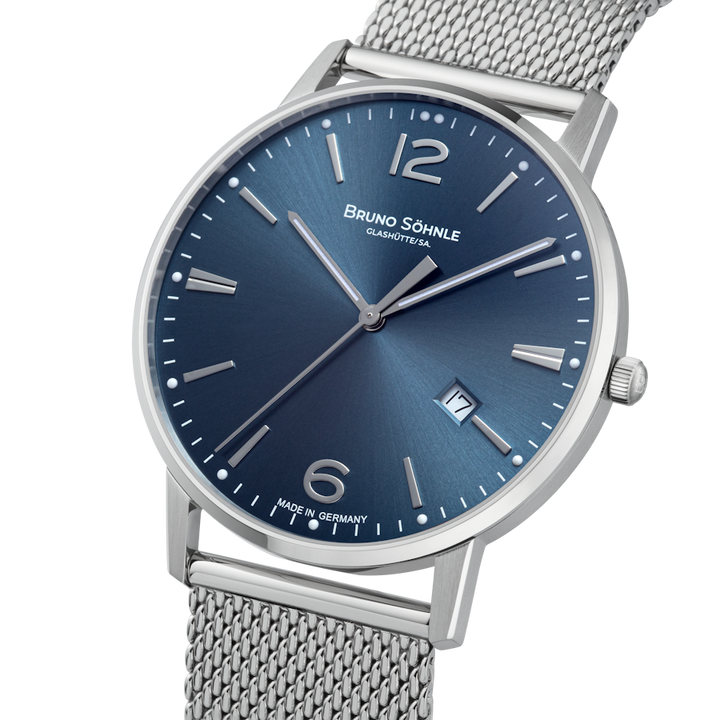 Stuttgart III Big Stuttgart III Big Blue Dial / Stainless Steel Mesh Bracelet Bl