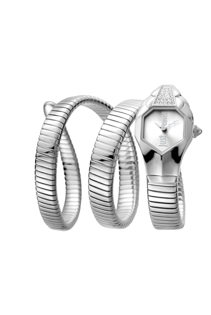 Just Cavalli 22mm / Silver / Silver Silver Dial