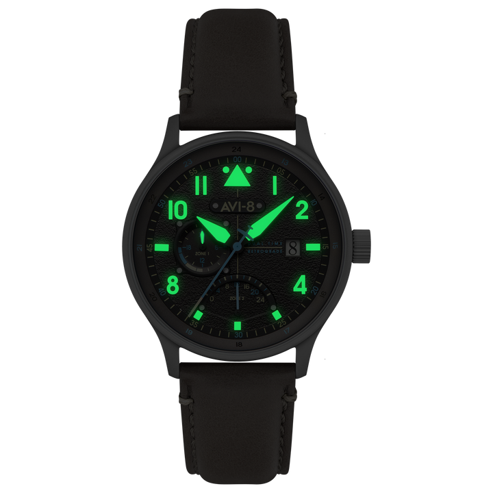 Mckellar Dual Time Grey / Leather | Grey Dial