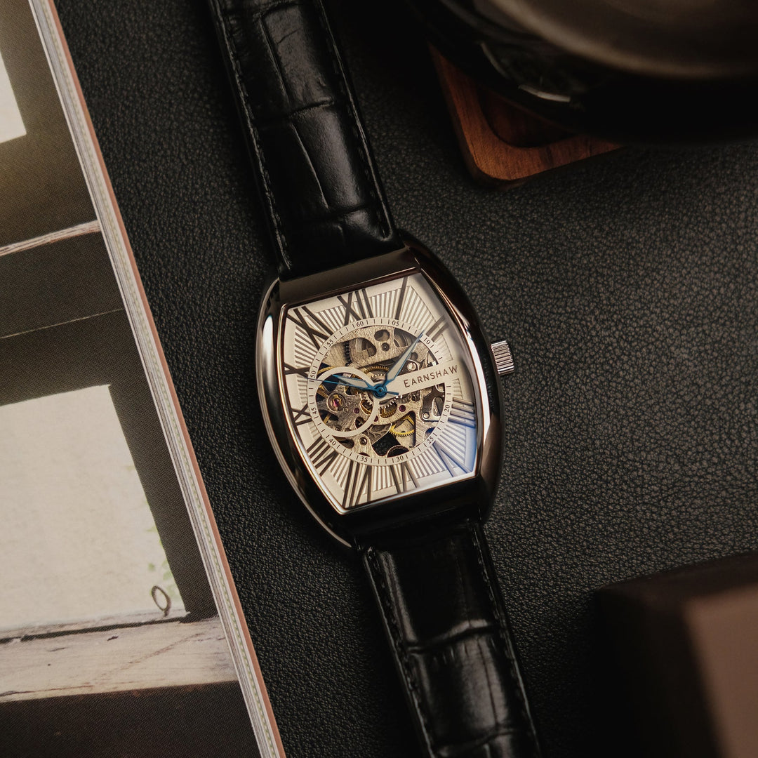 BEAUCHAMP AUTOMATIC SKELETON White / Leather | White Dial