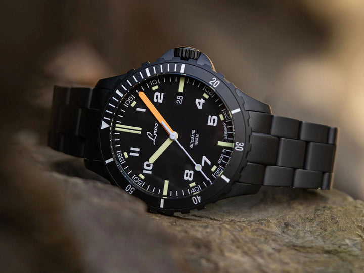 Himalaya Black Dial - Black Stainless Steel Casing - Stainless Steel Black Strap