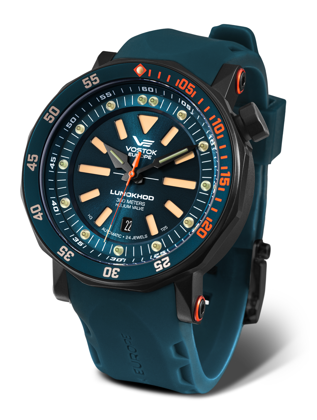 Lunokhod Turquoise Dial / Black Leather Turquoise Dial