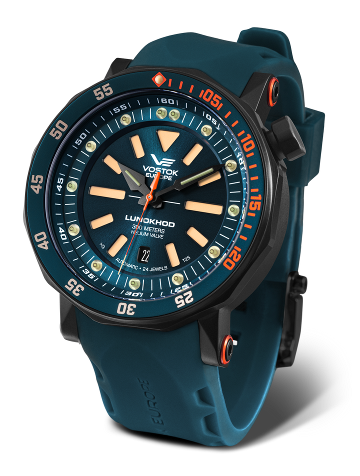Lunokhod Turquoise Dial / Black Leather Turquoise Dial