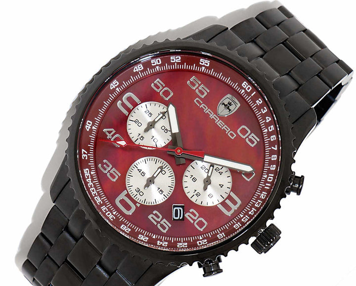 Aureum-MB IP BLACK/MAROON | Maroon Dial