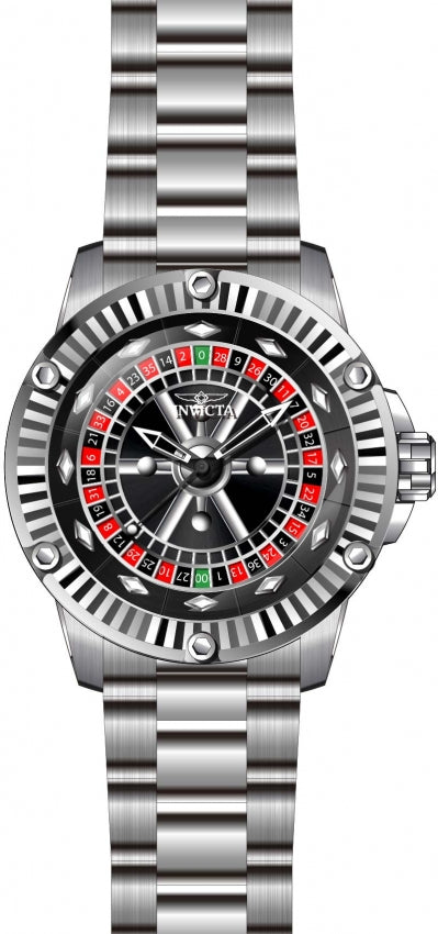 Specialty Black Dial / Silver Stainless Steel Bracelet Black Dial