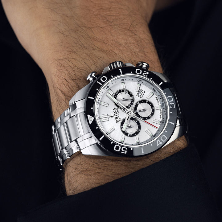 Chronograph Ceramic White / Stainless Steel | White Dial