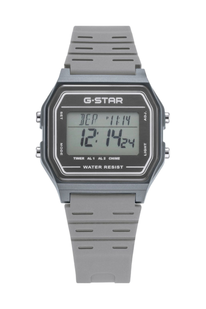 Gridline Digital Gray Dial / Gray Silicone Strap Gray Dial