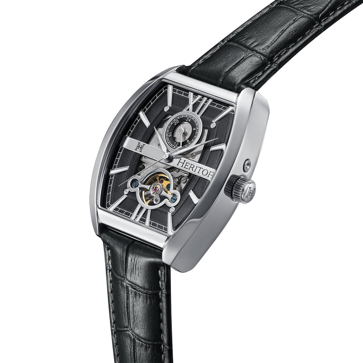 Masterson w/ 24 Hour Hand Silver / Black | Black Dial