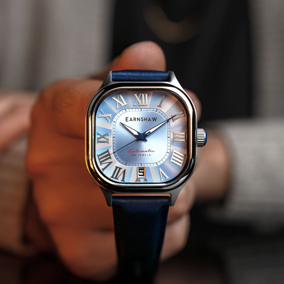 Coussin Automatic Blue / Blue Genuine Leather | Blue Dial