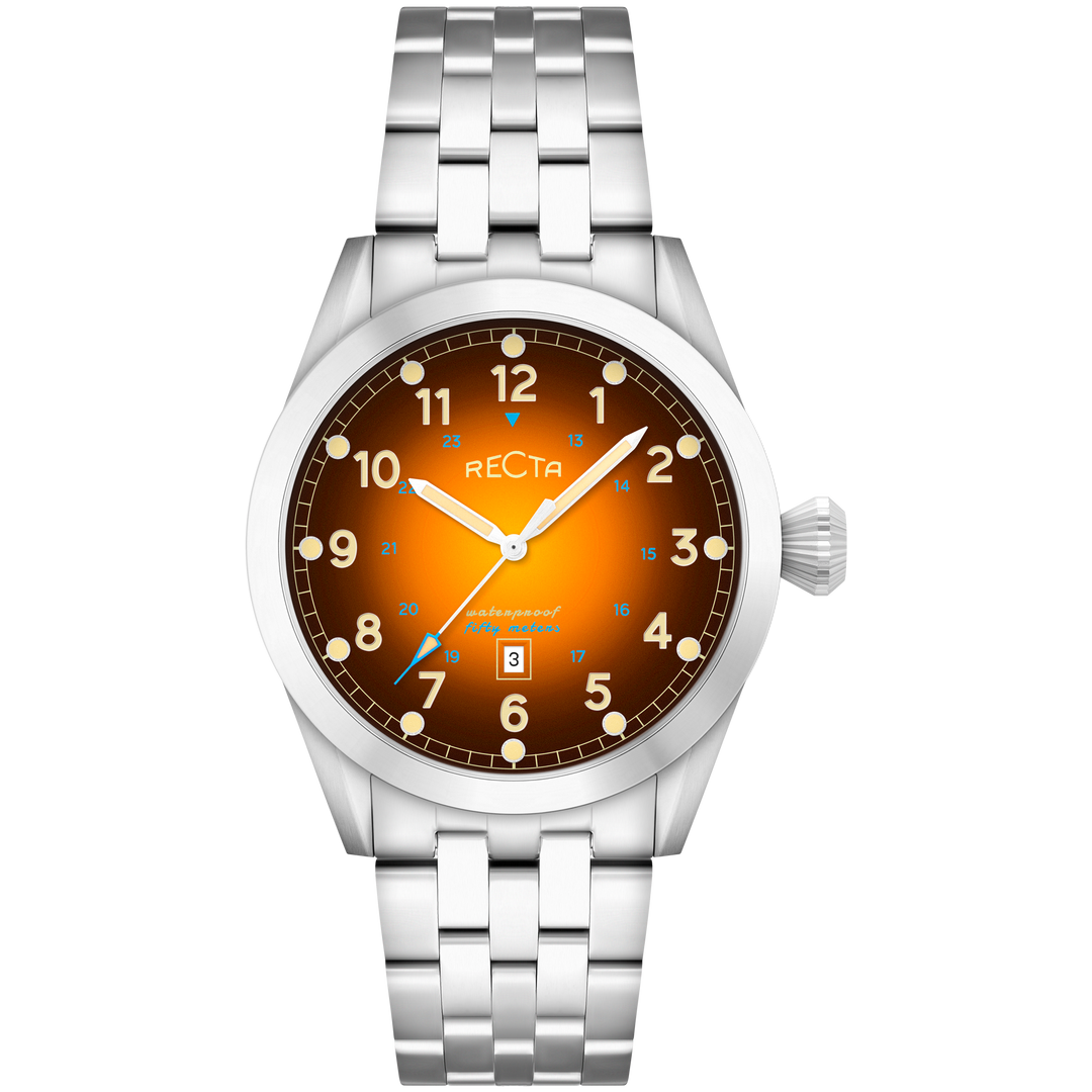Cavalier Japan Quartz Orange / Stainless Steel |  Dial