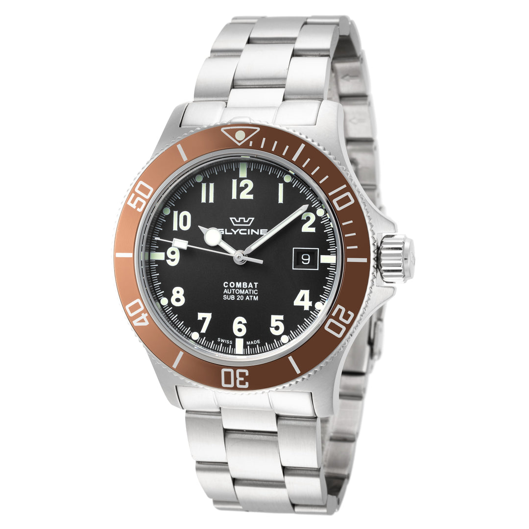 Combat Sub 42mm / Black / Silver Black Dial