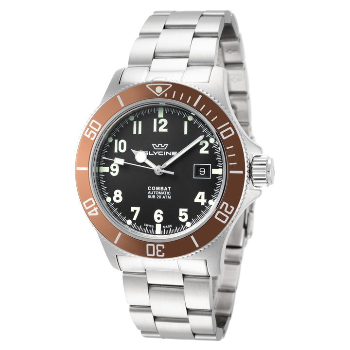 Combat Sub 42mm / Black / Silver Black Dial