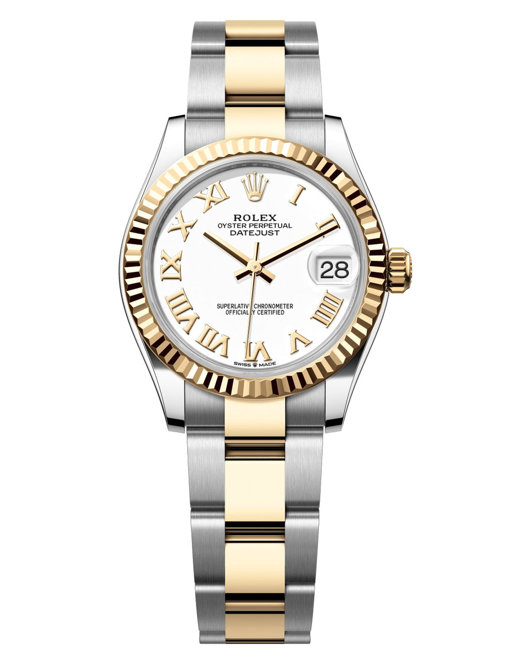 Rolex Datejust 31 278273 - 31mm Oystersteel & Yellow Gold (Fluted) - Jubilee