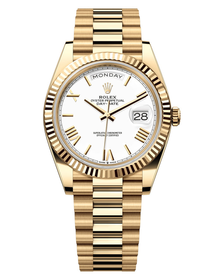 Rolex Day-Date 40 228238 - 40mm Yellow Gold (Fluted) - President