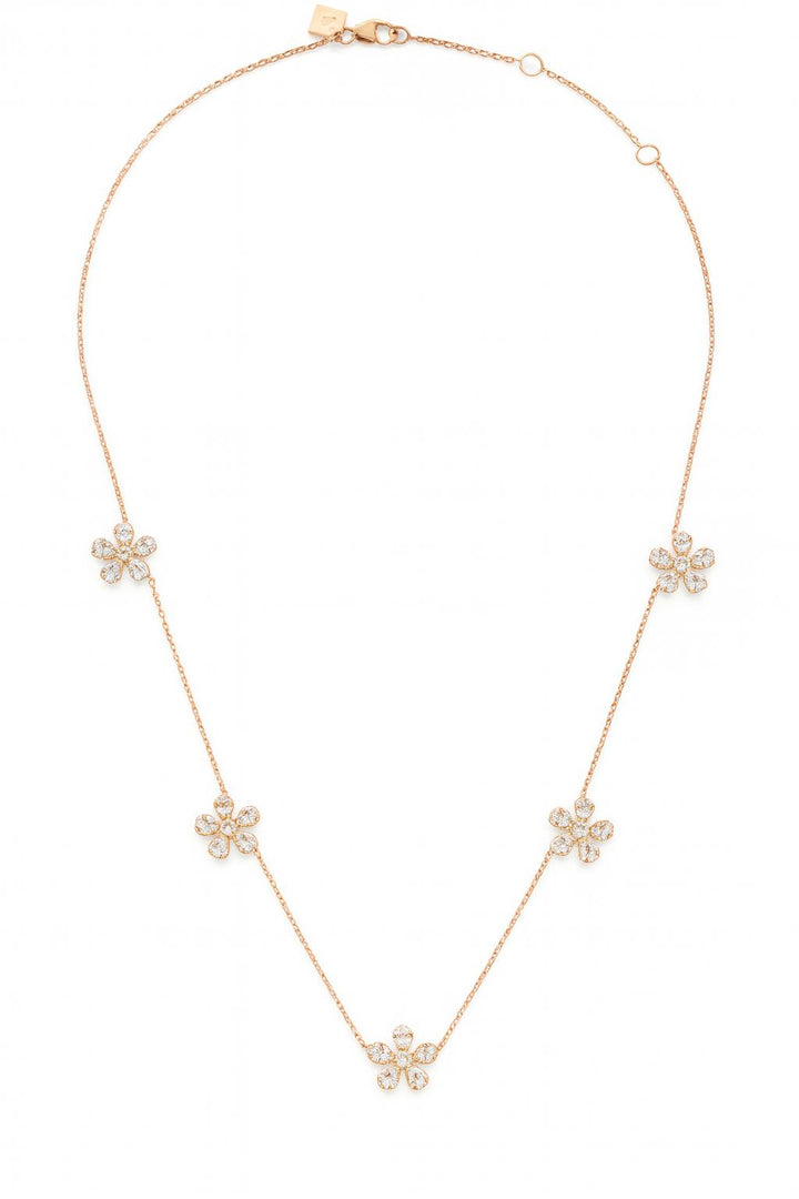Petite Five Flower Necklace