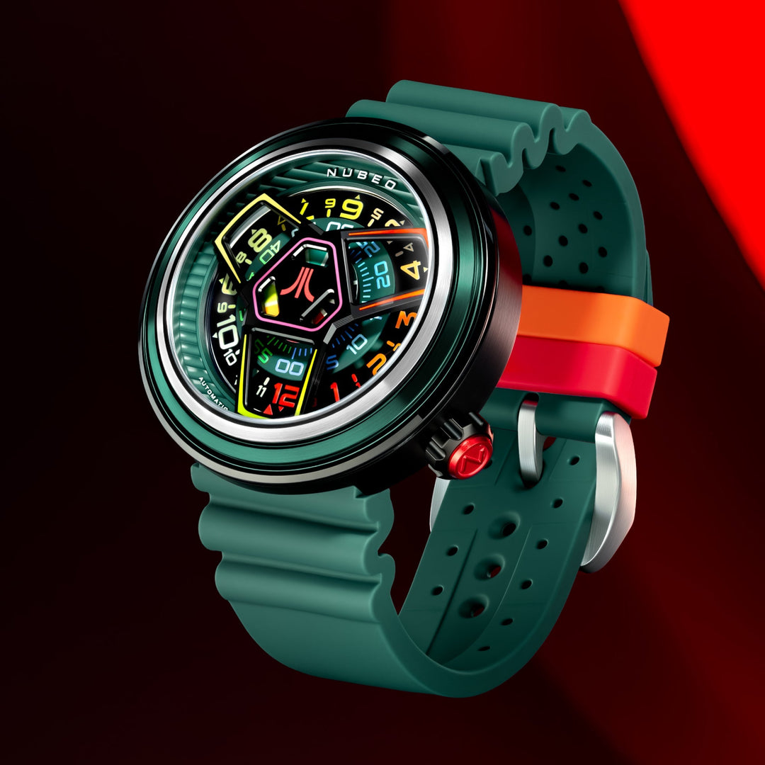 Ventana Automatic Atari Retro Gamer Limited Edition Green / Rubber Strap | Green