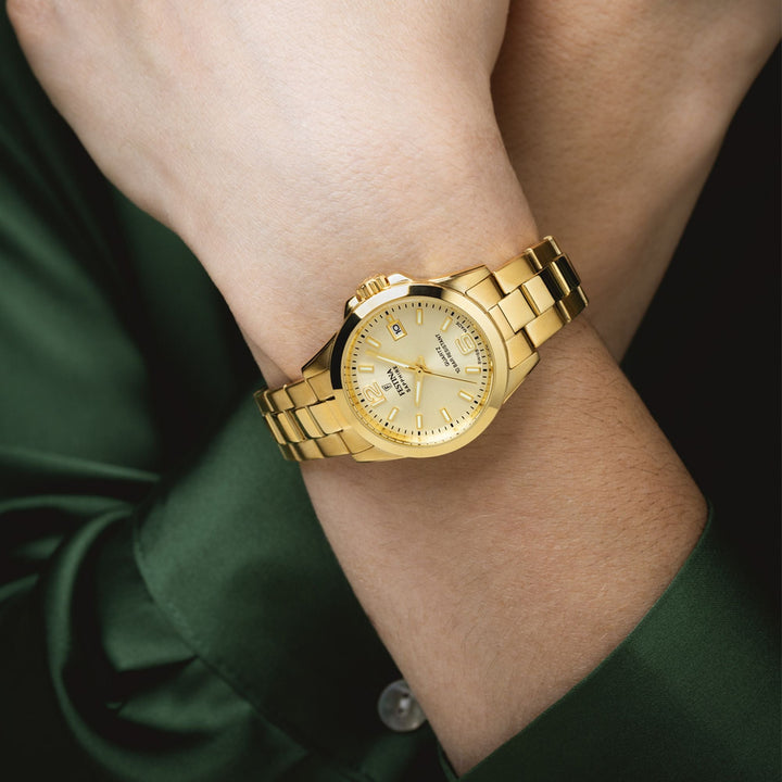 Swiss Made Beige / Stainless Steel | Beige Dial