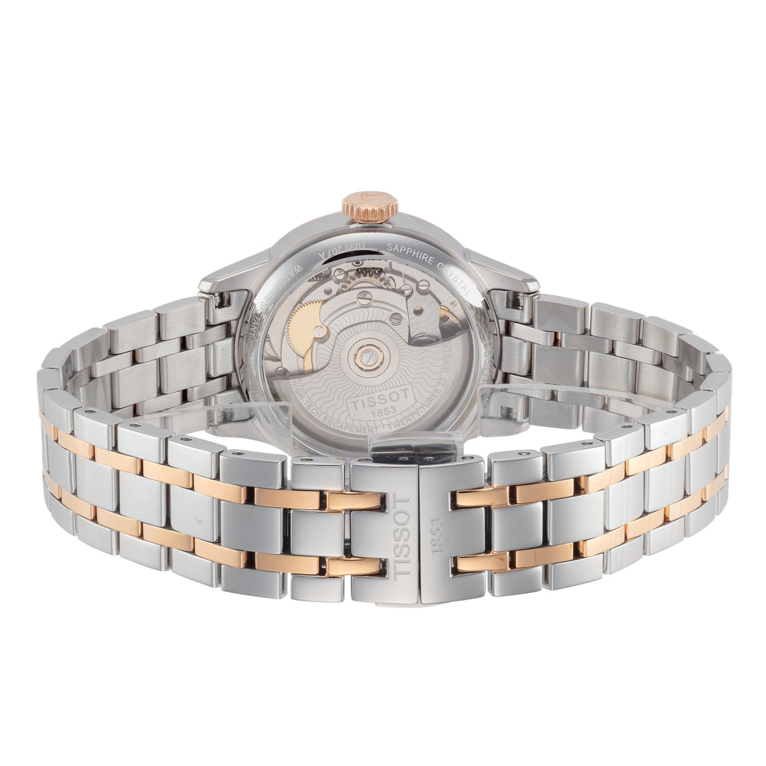 T-Classic 32mm / White Mother-of-Pearl / Silver and Rose Gold | White Mother-of-