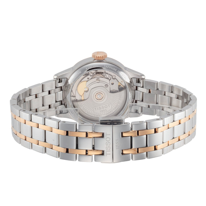 T-Classic 32mm / White Mother-of-Pearl / Silver and Rose Gold | White Mother-of-