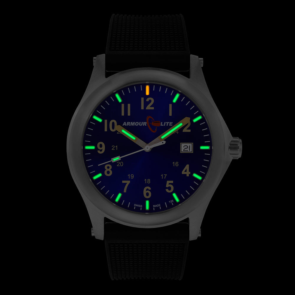 Field Series (Tritium & Armourglass) AL133 Steel Case / Metallic Blue Dial | Blu