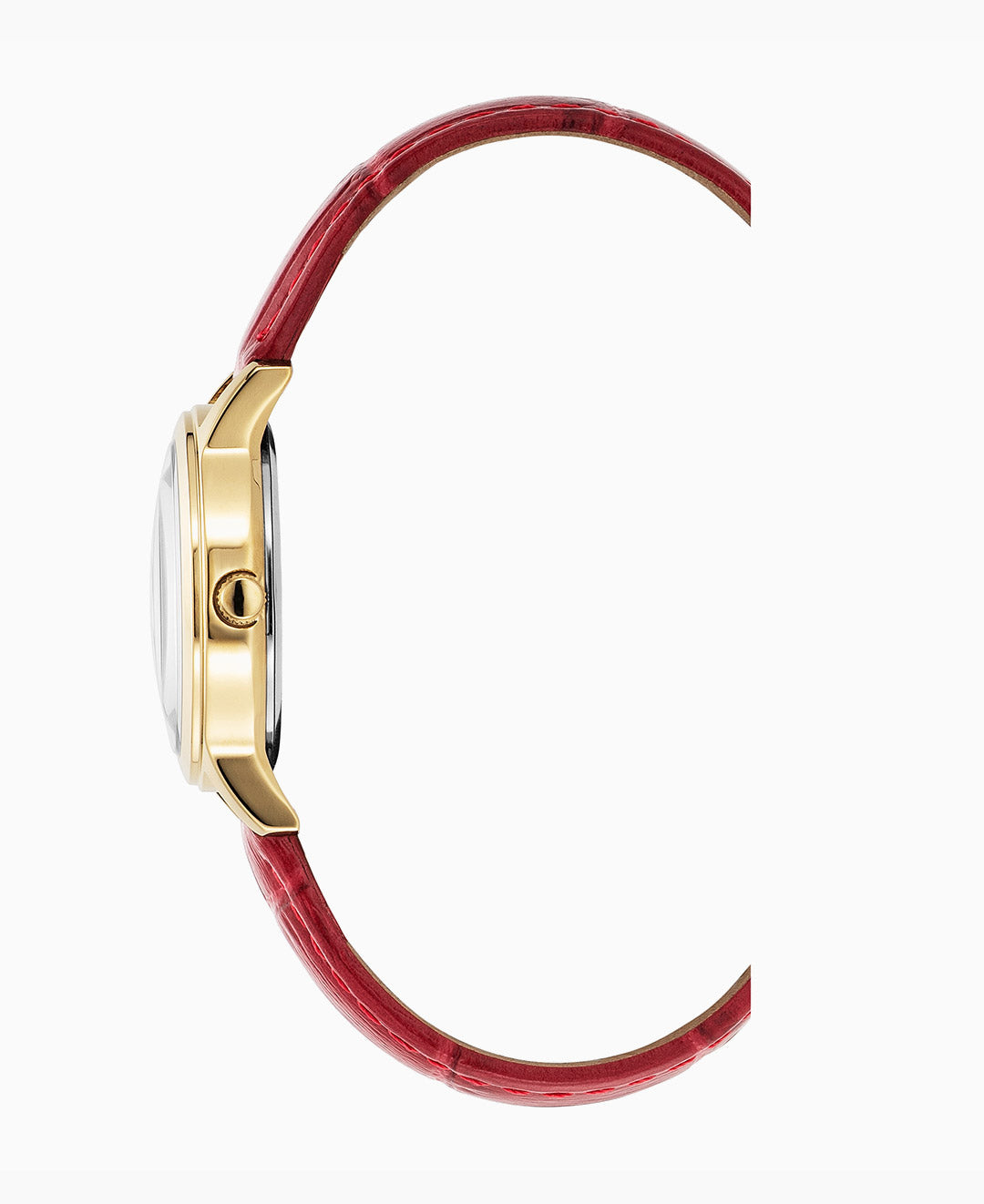 Genesis Ladies Red leather strap White Dial