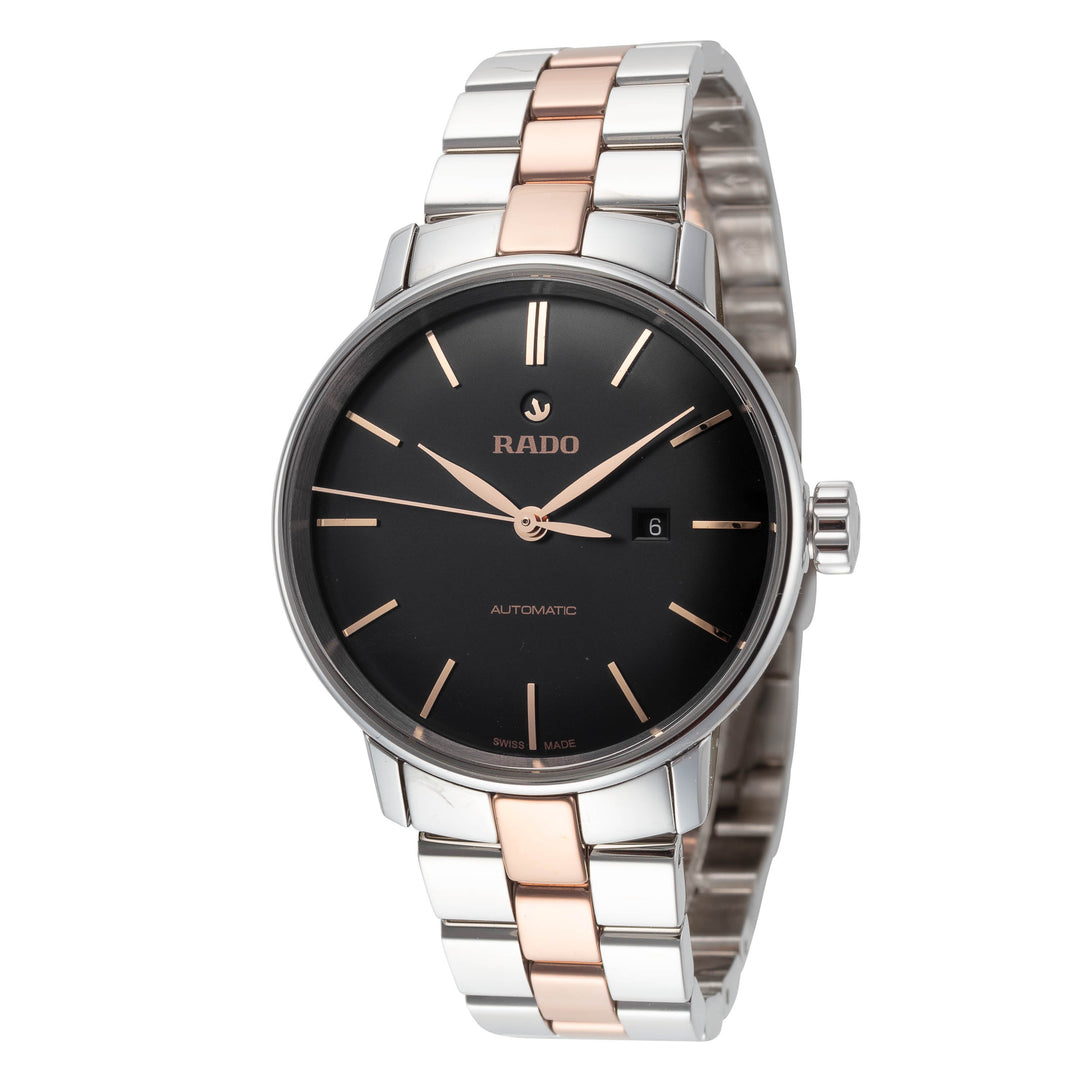 Coupole Classic Black Dial Silver And Rose Gold Stainless Steel Bracelet 32mm Bl
