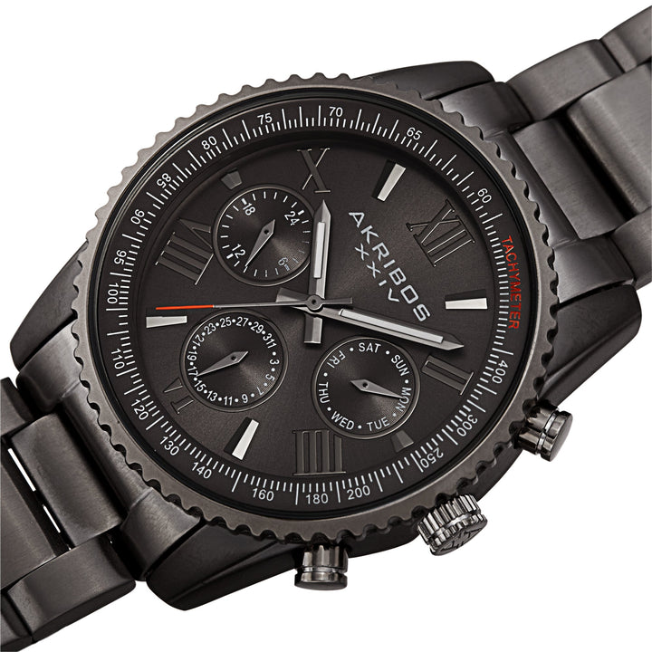 AK1099GN-Casual Gray/Stainless Steel | Silver Dial