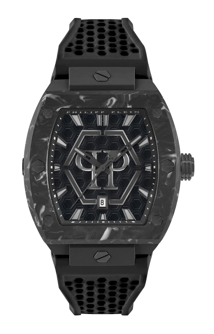 THE HEXAGON PHANTOM 44MM Black / Silicone Black Dial