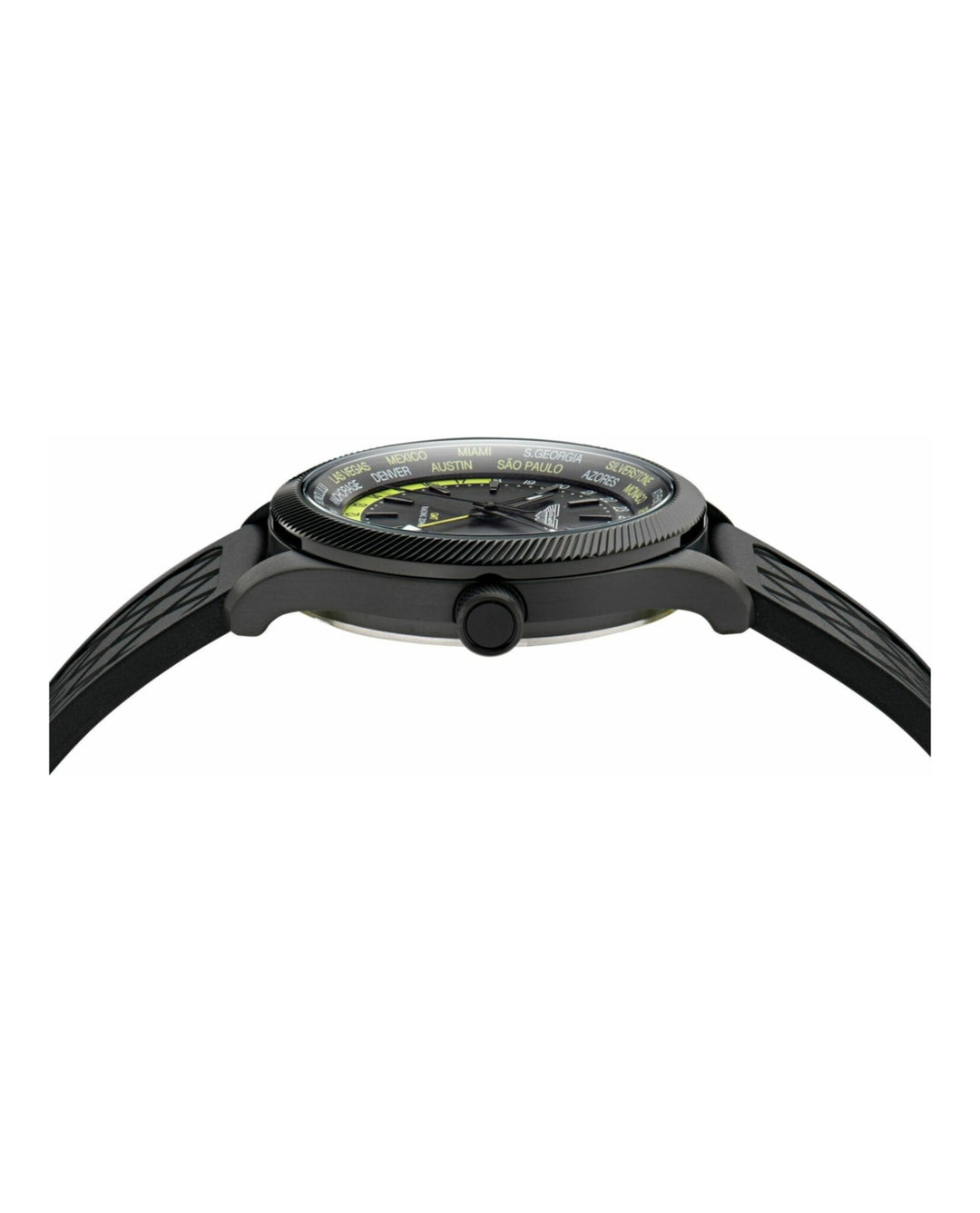 GRZ Black IP/Black Silicone Strap Black Dial