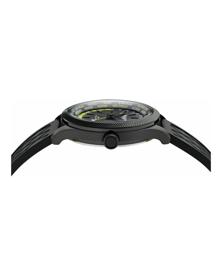 GRZ Black IP/Black Silicone Strap Black Dial