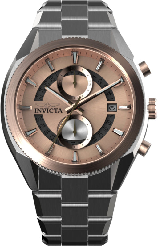 Speedway 45mm / Rose Gold / Silver Rose Gold Dial