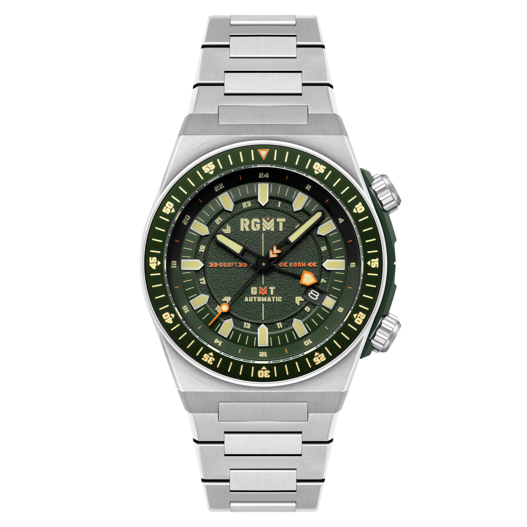 Marksman GMT Automatic Green / Stainless Steel | Green Dial