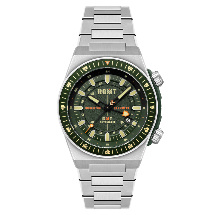 Marksman GMT Automatic Green / Stainless Steel | Green Dial