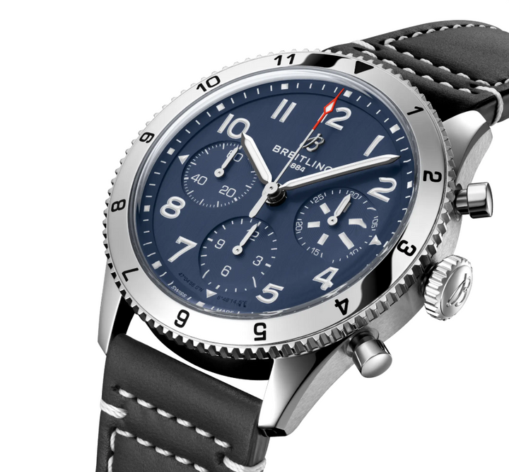 Classic Avi Chronograph 42mm / Blue | Blu chrno Dial