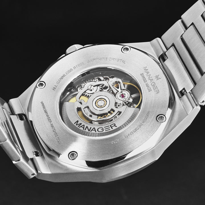 Open mind MAN-RO-03-SM / Blue / Stainless-Steel | Blue Dial