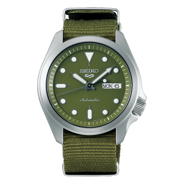 5 Sports SKX Series Green Dial Green Nylon Strap 40mm Green Dial