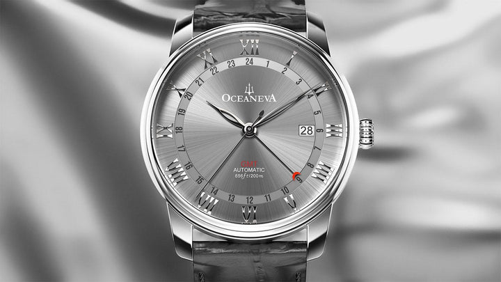 OceanTrek Automatic GMT 200M – Grey Dial
