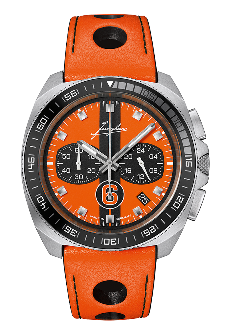 1972 Chronoscope Sports Edition 2026 Orange Dial / Orange Leather Strap Orange D