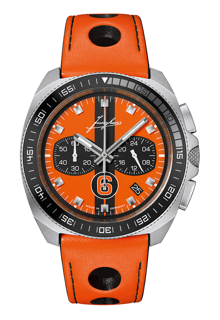 1972 Chronoscope Sports Edition 2026 Orange Dial / Orange Leather Strap Orange D