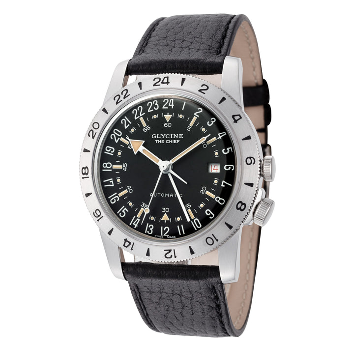 Airman The Chief GMT 40mm / Black / Black Black Dial