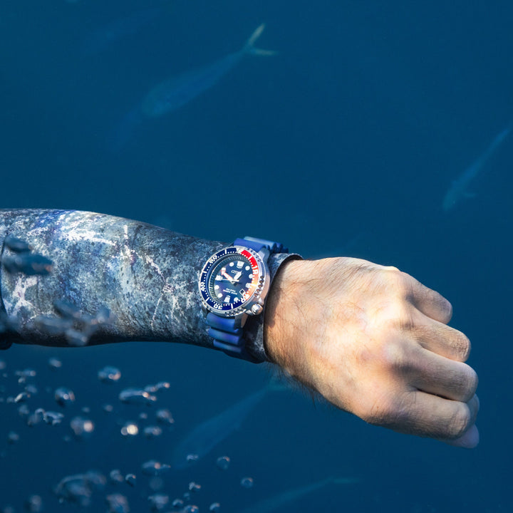 Promaster Dive Blue / Polyurethane | Blue Dial