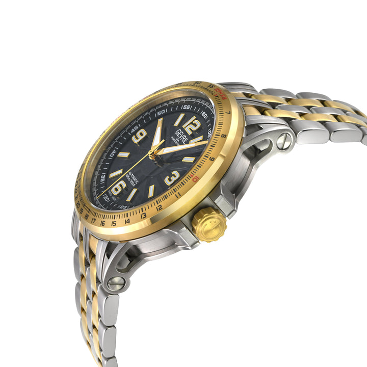 Wind Master Automatic Gevril Men's Automatic Wind Master Black Dial IPYG Stainle