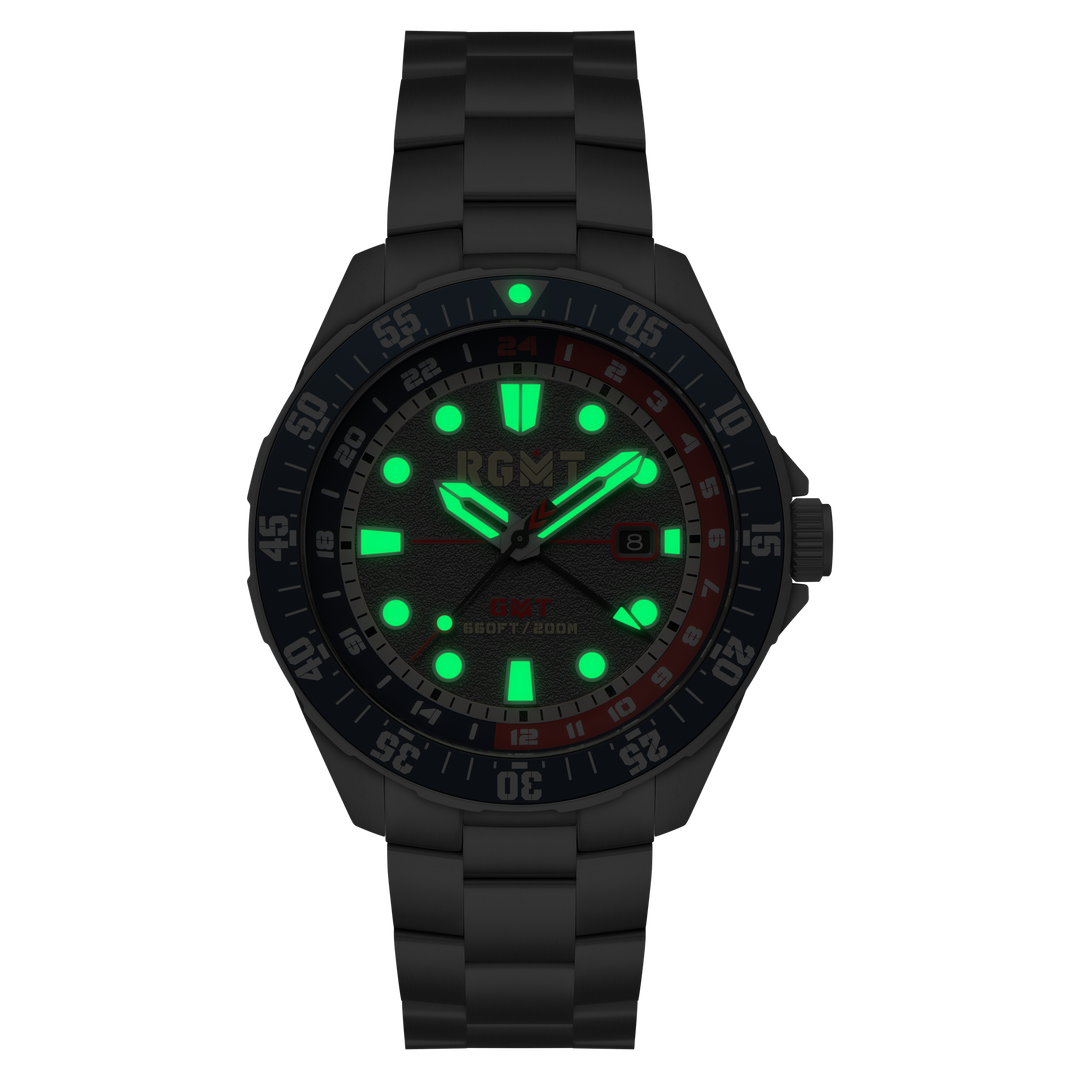 CONTINENTAL GMT GREY / SOLID STAINLESS STEEL BRACELET | Gray Dial