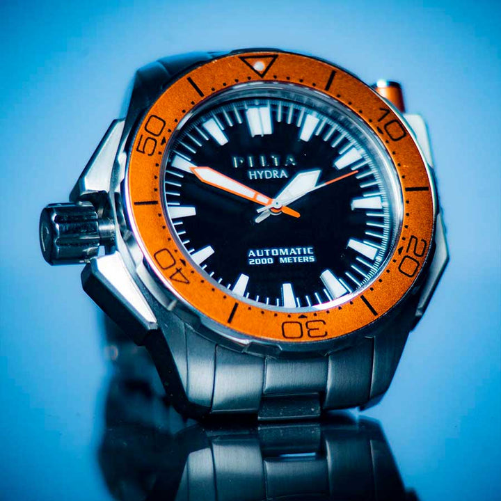 Hydra Orange | Black Dial
