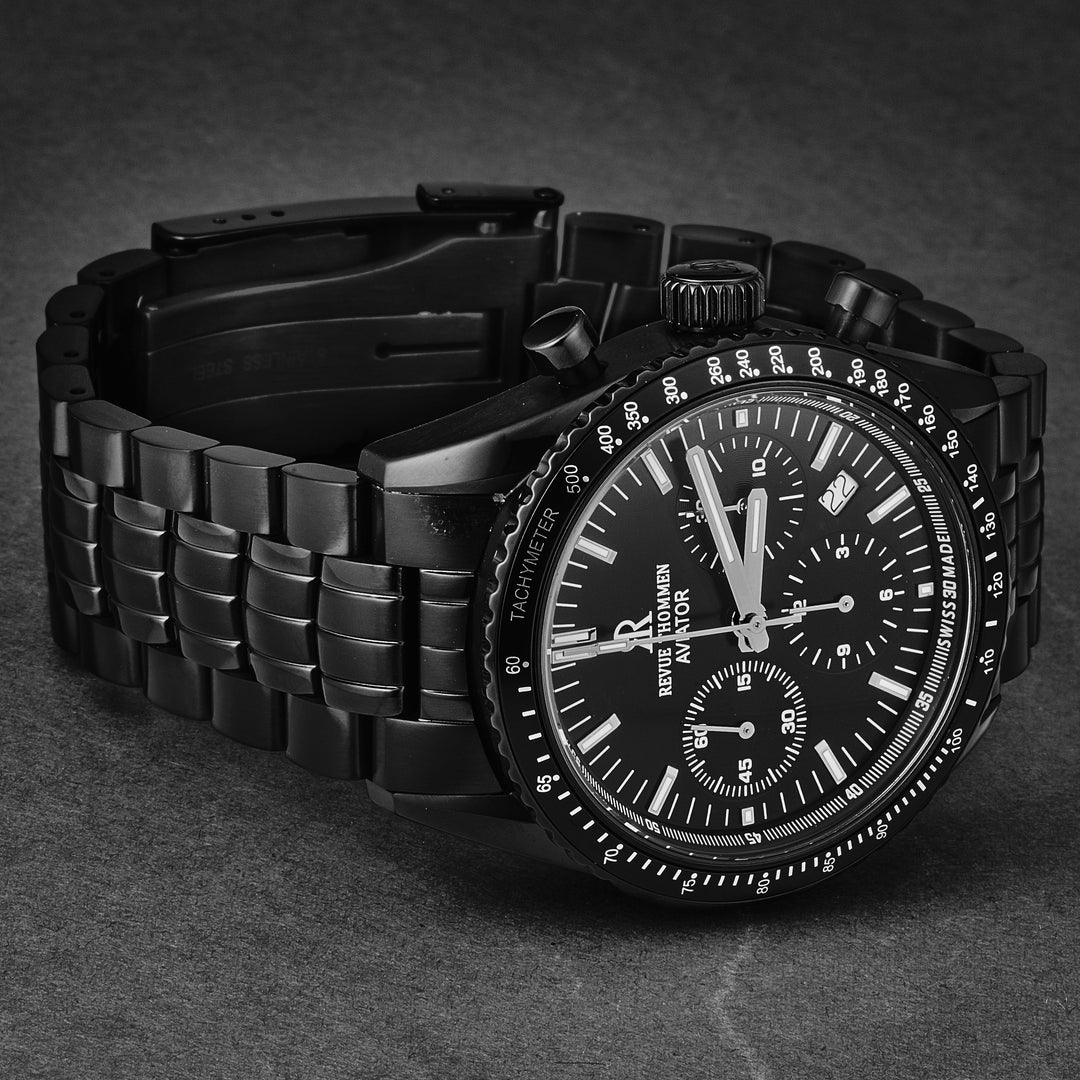 Aviator 17000.6177 / Black | Black Dial