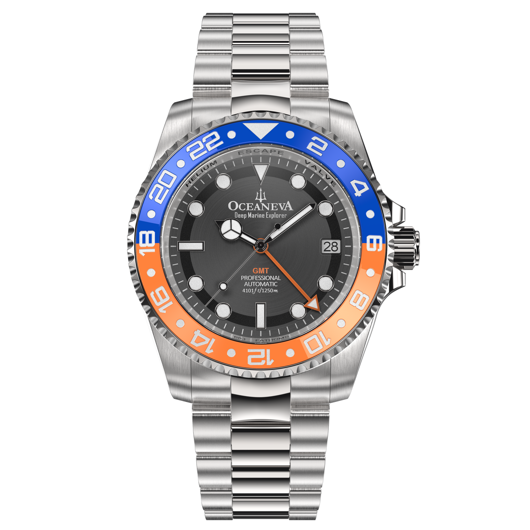 Deep Marine Explorer II Black/Orange Bezel| Black Dial