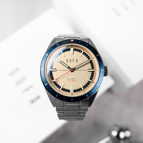 Dufa Freitaucher Automatic Cream / Stainless Steel | Cream Dial
