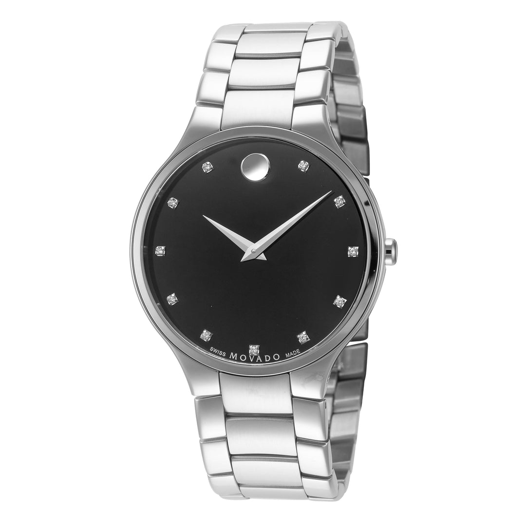Serio 38mm / Black / Silver | Black Dial
