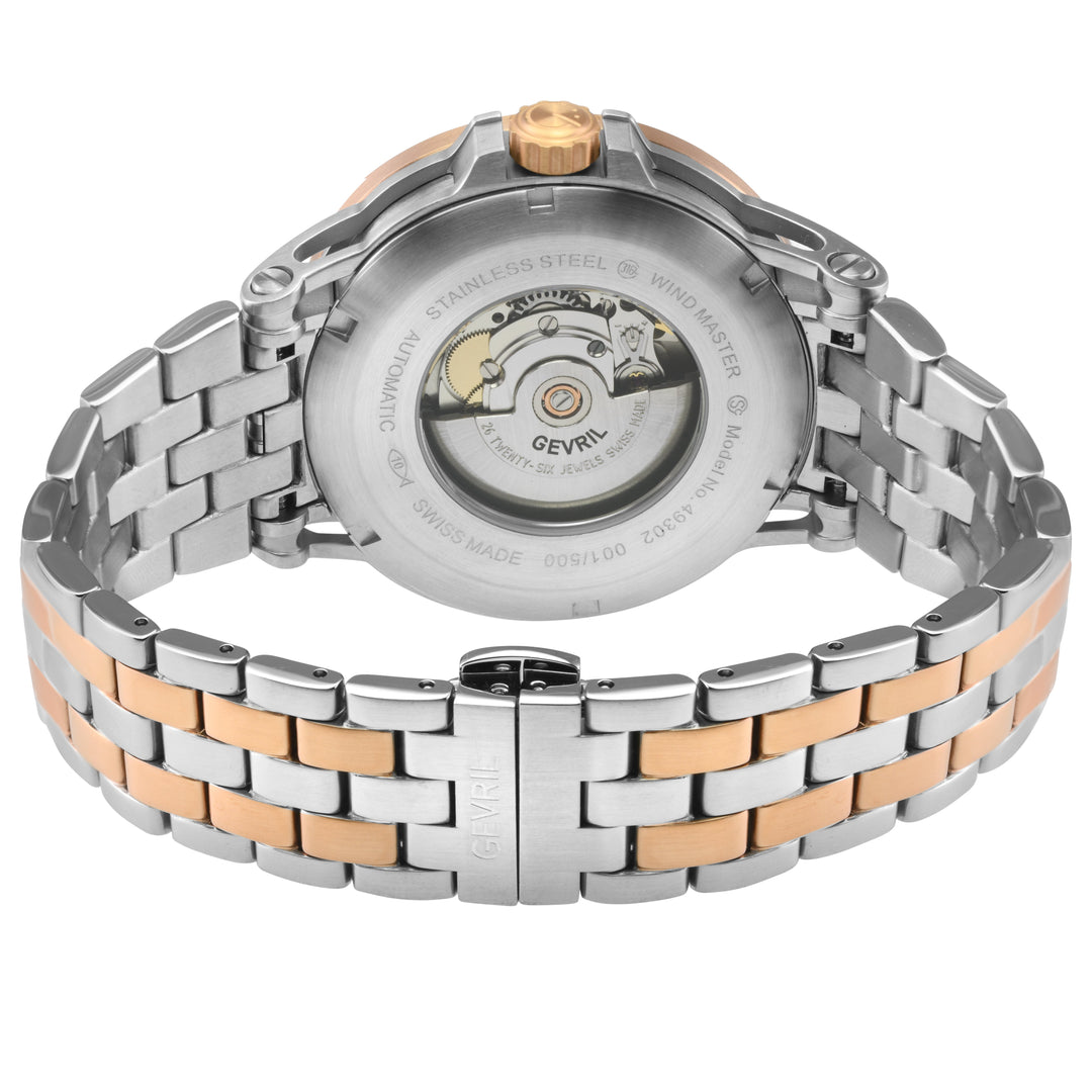 Wind Master Automatic Gevril Men's Automatic Wind Master Blue Dial IPRG Stainles