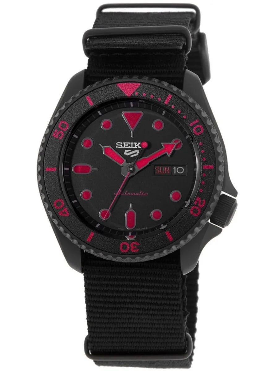 5 Sports Street Style Black Dial / Nylon Strap Black Dial